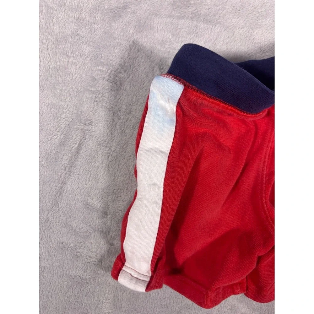 Polo Ralph Lauren Boys Shorts 2T Red Drawstring Elastic Waist Side Stripe